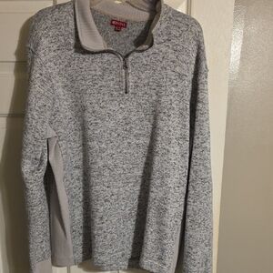 Sonoma Heathered Gray Quarter-Zip Pullover